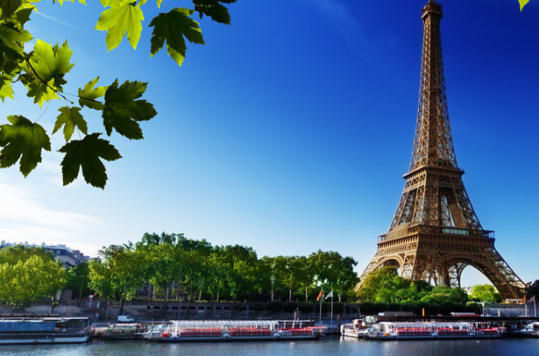 The B from U by Uniworld sails down France's Seine River, making a stop in Paris, France.